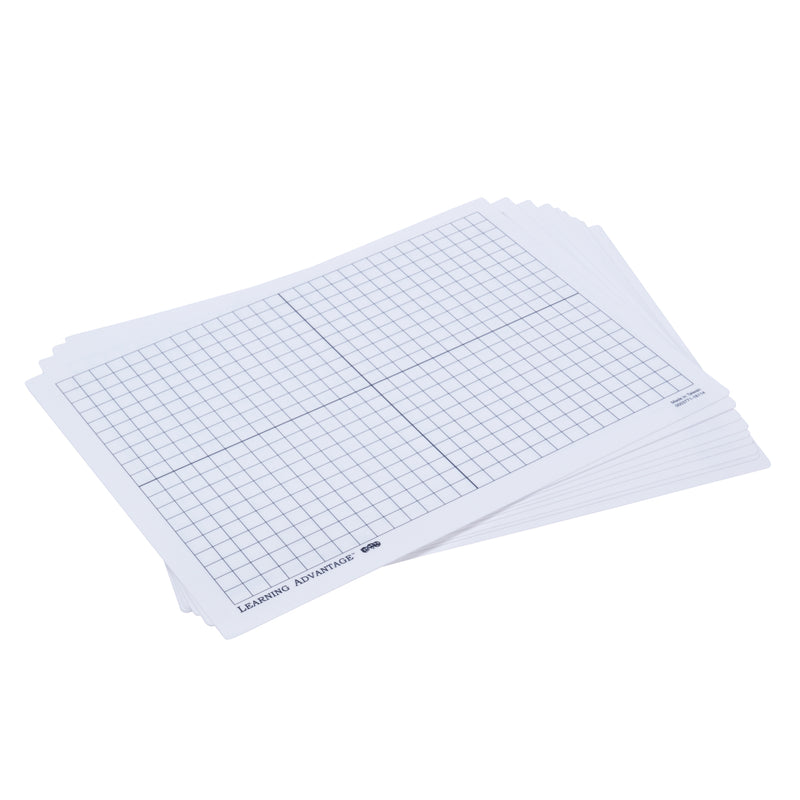 Xy Axis Dry Erase Boards Set Of 10