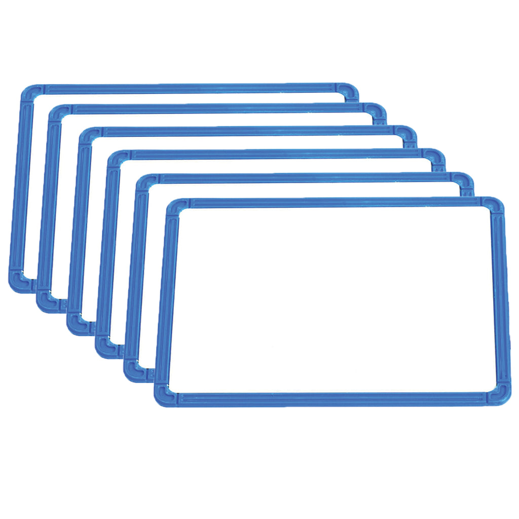 Magnetic Plastic Framed Whiteboards Set Of 6