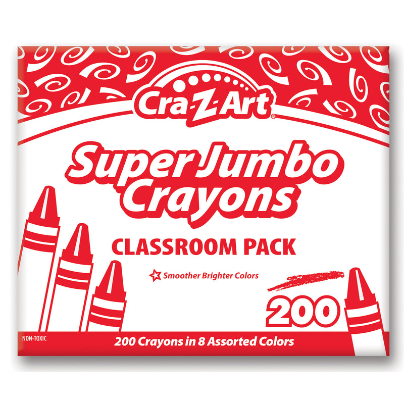 Supr Jumbo Crayon Class Pack Of 200 Cra-z-art