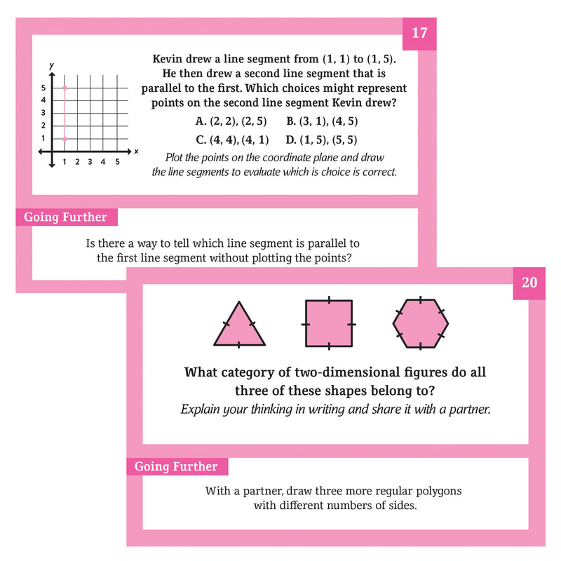 Problem Solving Practice Cards Gr 5