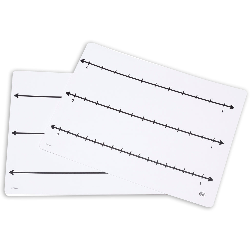 Write On Wipe Off Fract Number Line Mats 10 St