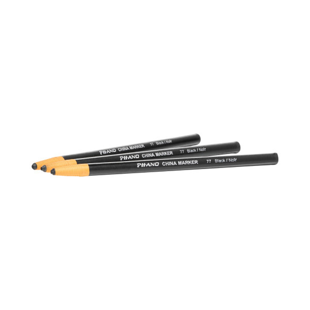 Dixon China Markers Black 12-pack