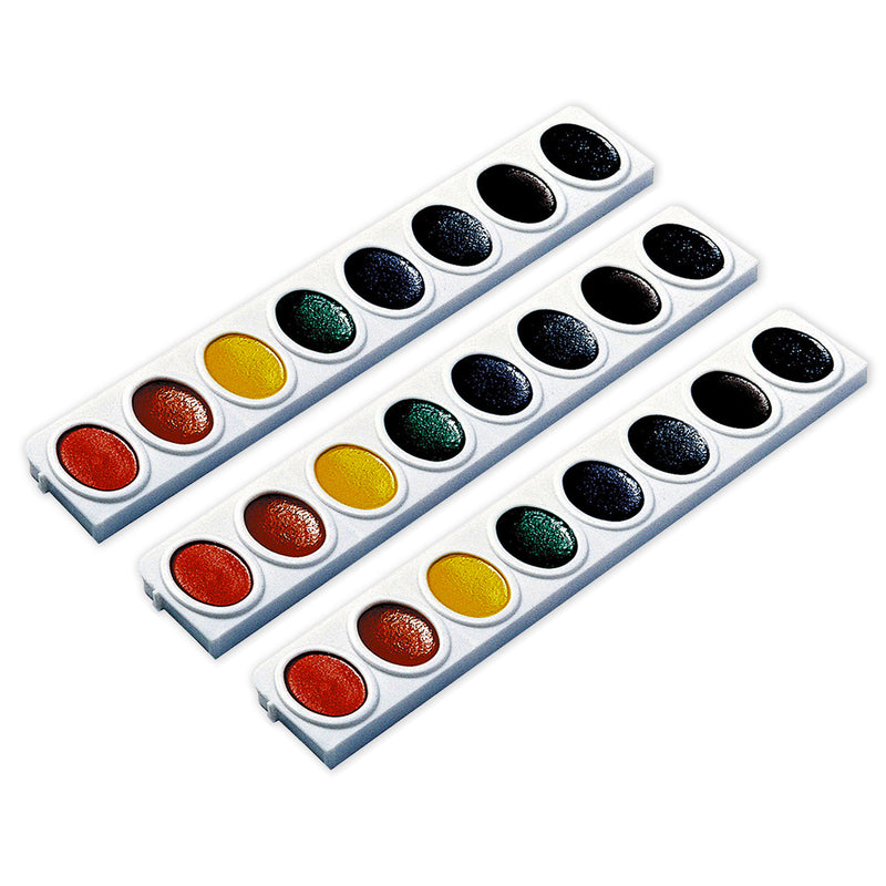 (3 Bx) 3 Refill Trays Oval Pan Watercolors