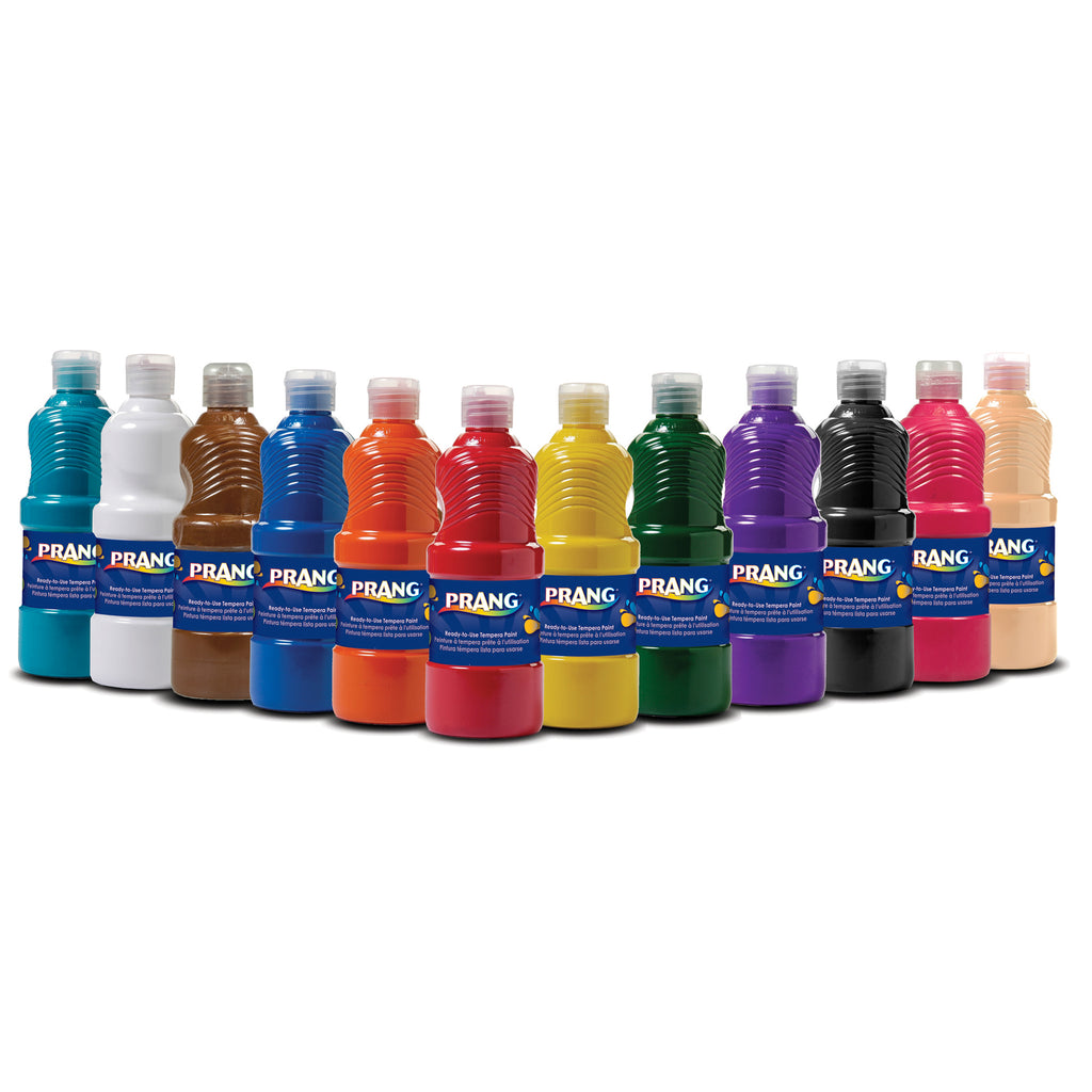 Prang Tempera Paint 12-set 16oz Bottles