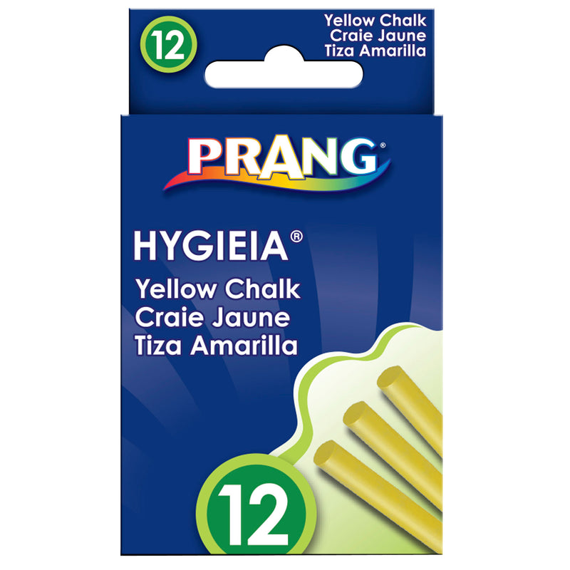 (36 Bx) Hygieia Dustless Board Chalk Easy Yellow