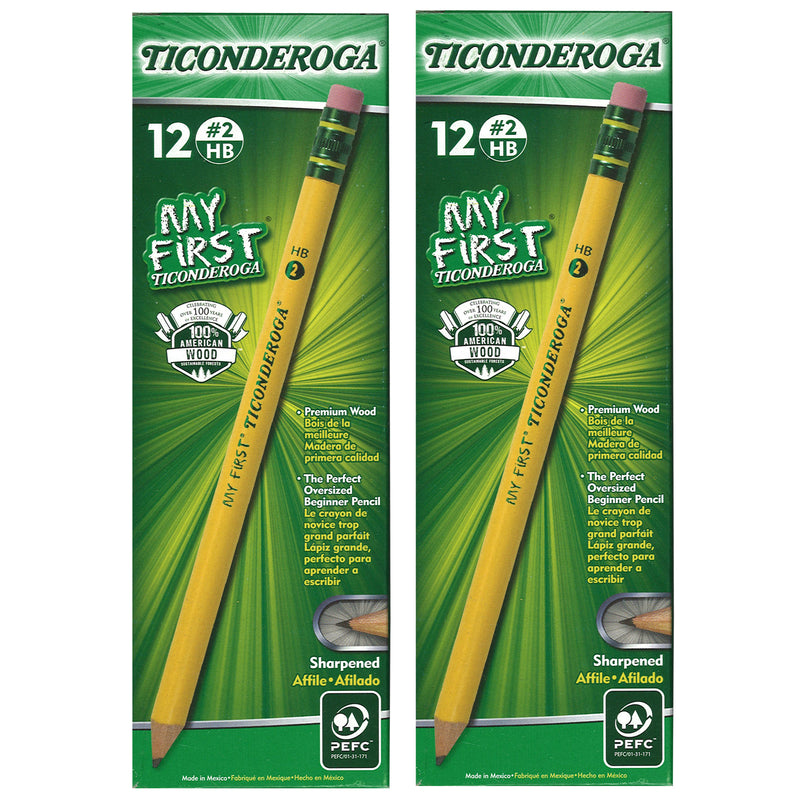 (2 Dz) My First Ticonderoga Pencil 12 Per Pk