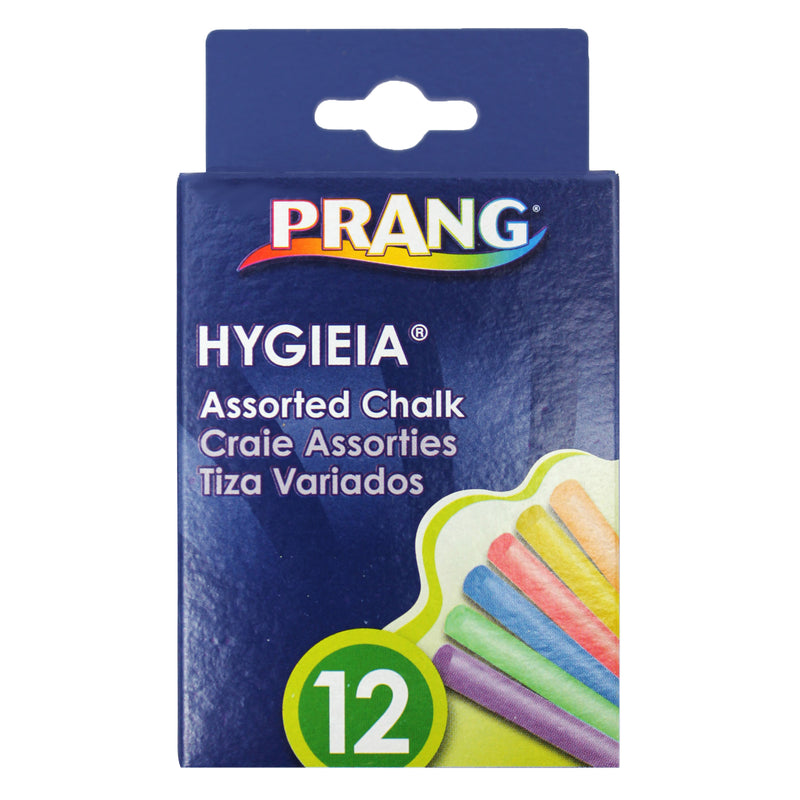 (24 Bx) Hygieia Dustless Board Chalk Assorted Colors