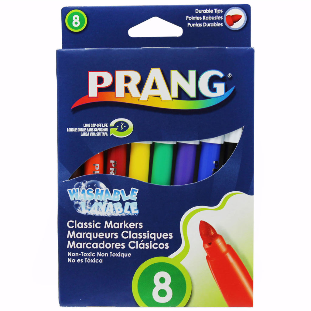 (3 Bx) Prang Washable Markers Conical Point