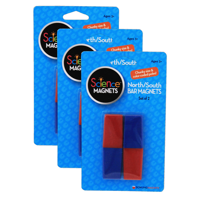 (3 Ea) Science Magnets North-south Bar Magnets