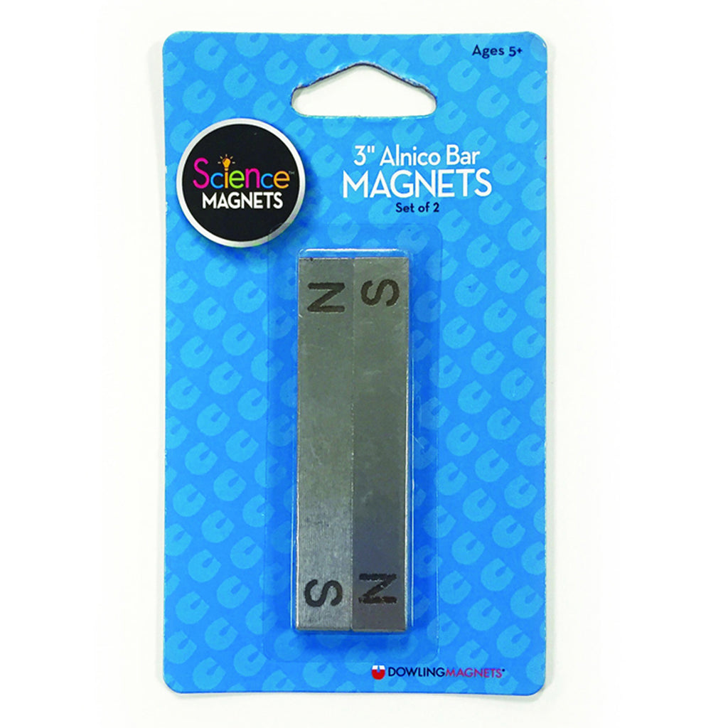 Alnico Bar Magnets 3in 2-pk