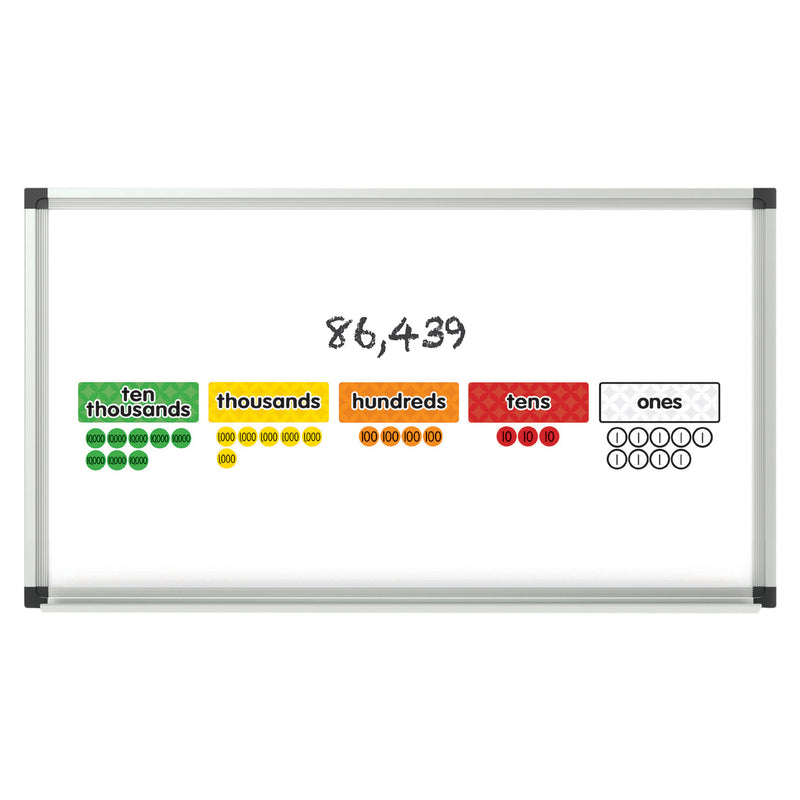 Magnet Math Magnetic Place Value Disks & Headings Gr 3-6