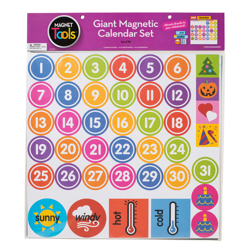 Magnet Tools Giant Magnetic Calendar Set