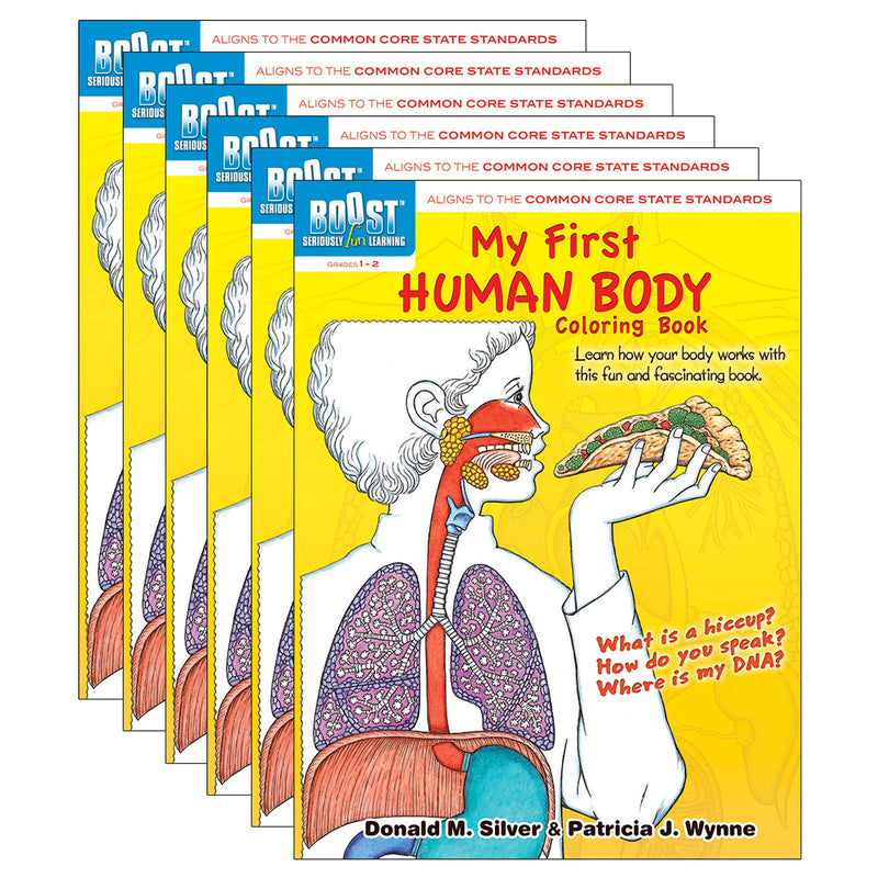 (6 Ea) Boost My First Human Body Coloring Book Gr 1-2