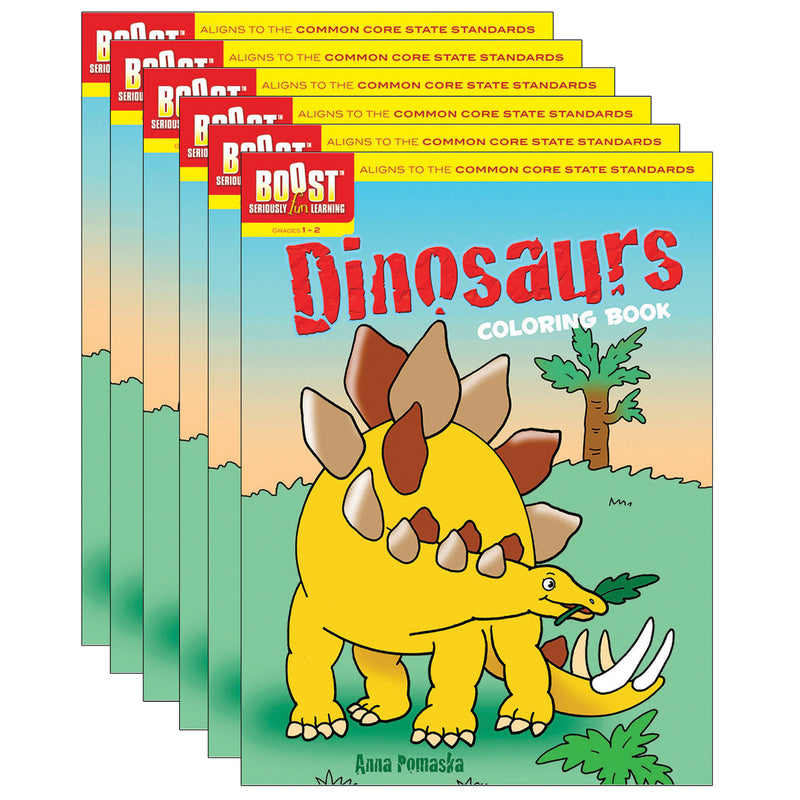 (6 Ea) Boost Dinosaurs Coloring Book Gr 1-2