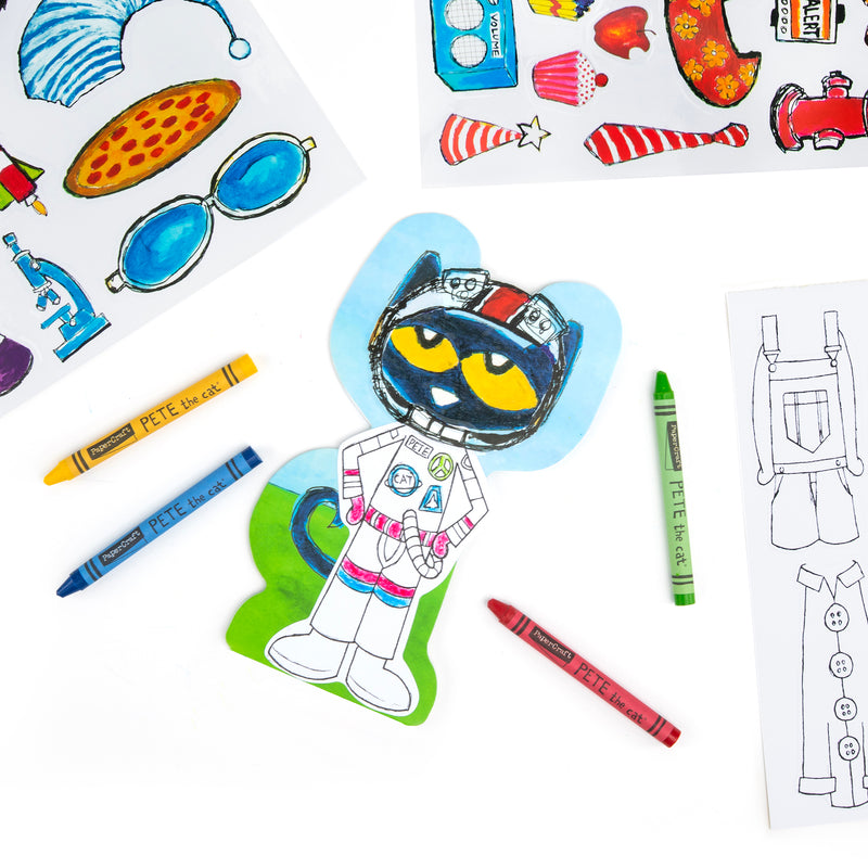 Papercraft Pete the Cat Coloring Activity Set