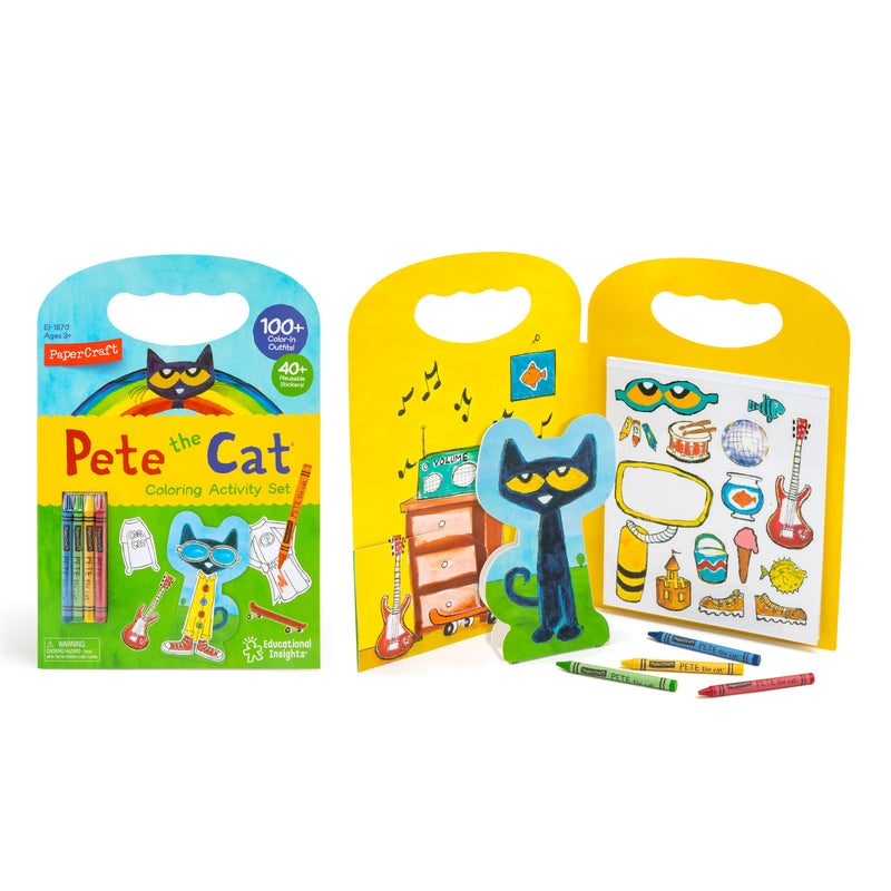 Papercraft Pete the Cat Coloring Activity Set