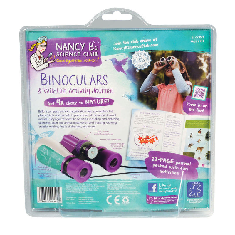 Nancy B Science Club Binoculars & Wildlife Activity Journal