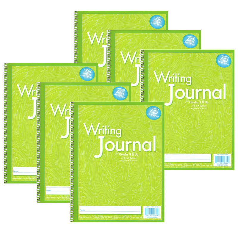 (6 Ea) My Writing Journal Green Gr 4 Up