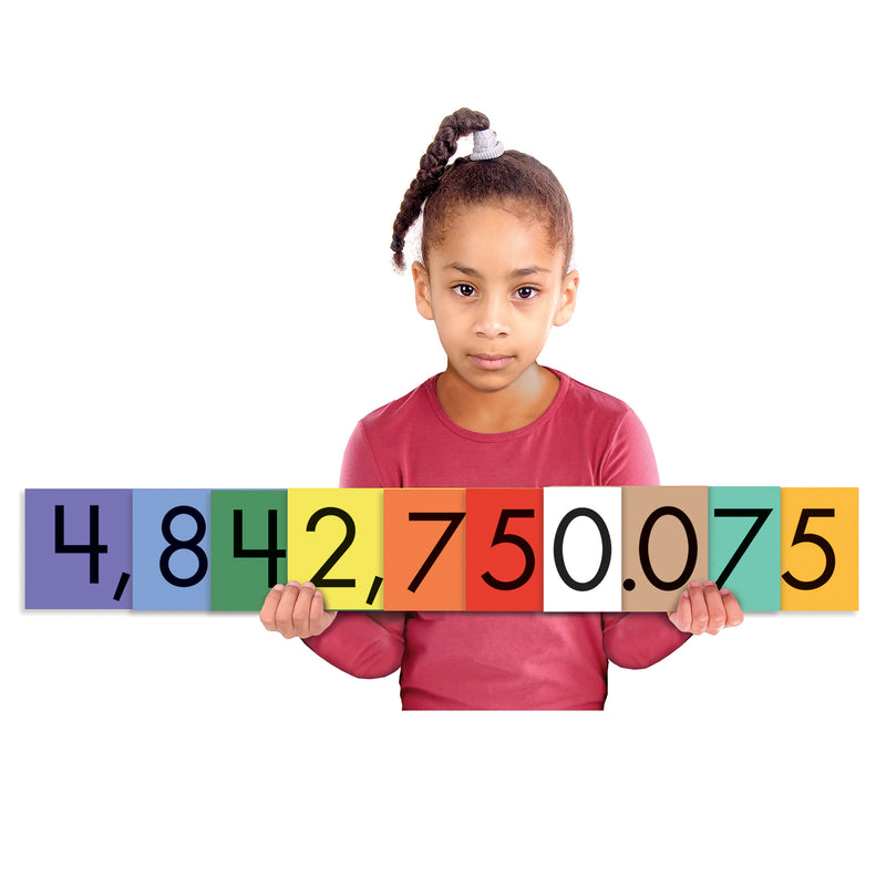 10-value Decimals To Whole Numbers Place Value Cards Set