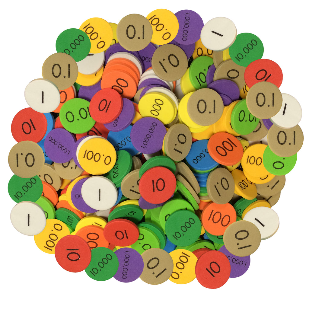 Place Value Disc 10 Value 3000set Decimal-whole Num Sensational Math