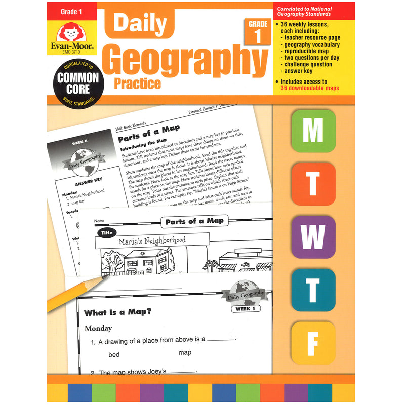 Daily Geography Practice Gr 1