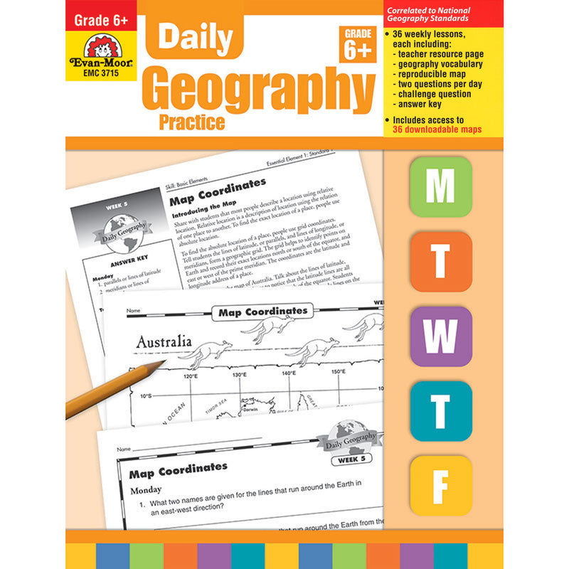 Daily Geography Practice Gr 6