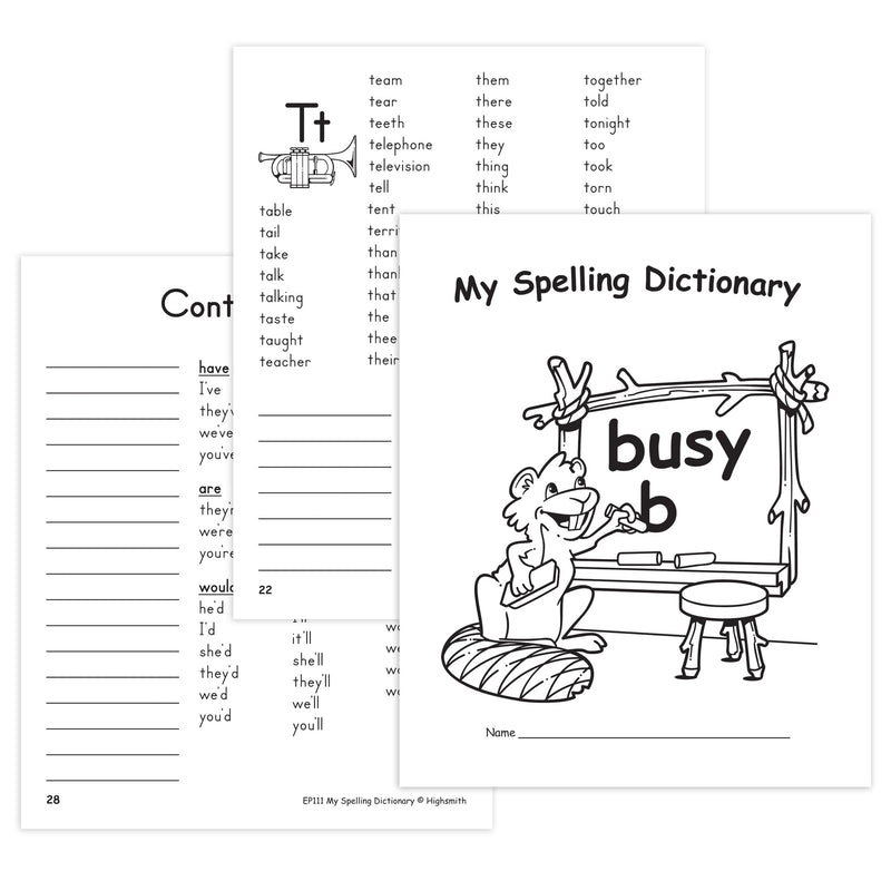 (6 Ea) My Spelling Dictionary