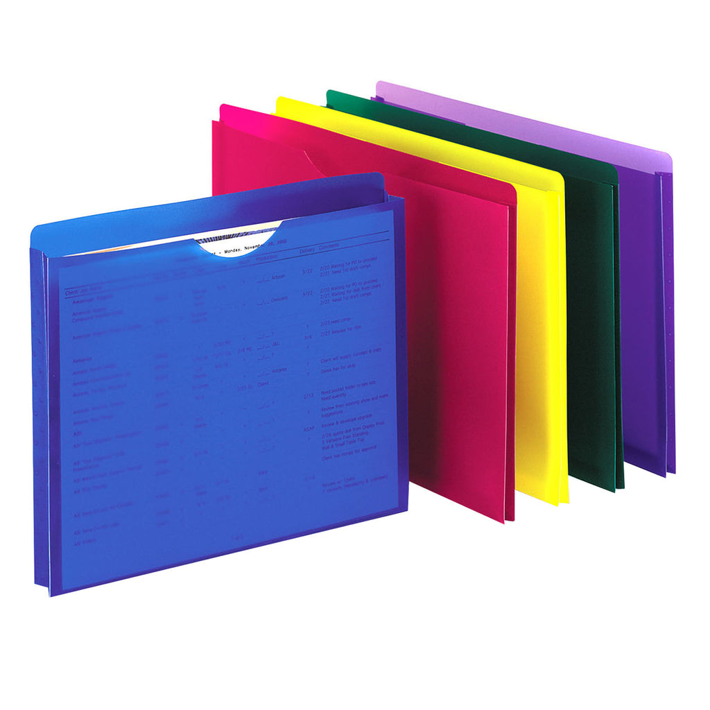 Pendaflex Poly File Jackets 10 Ct Letter Size