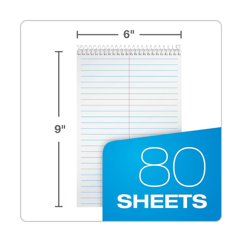 (3 Ea) White Steno Notebook 80 Shts