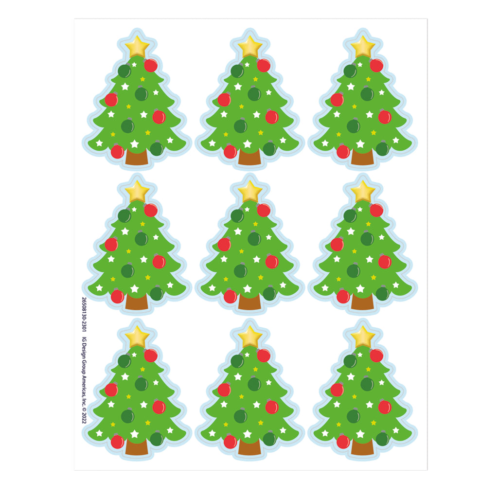 Christmas Tree Giant Stickers, 36 Per Pack, 12 Packs