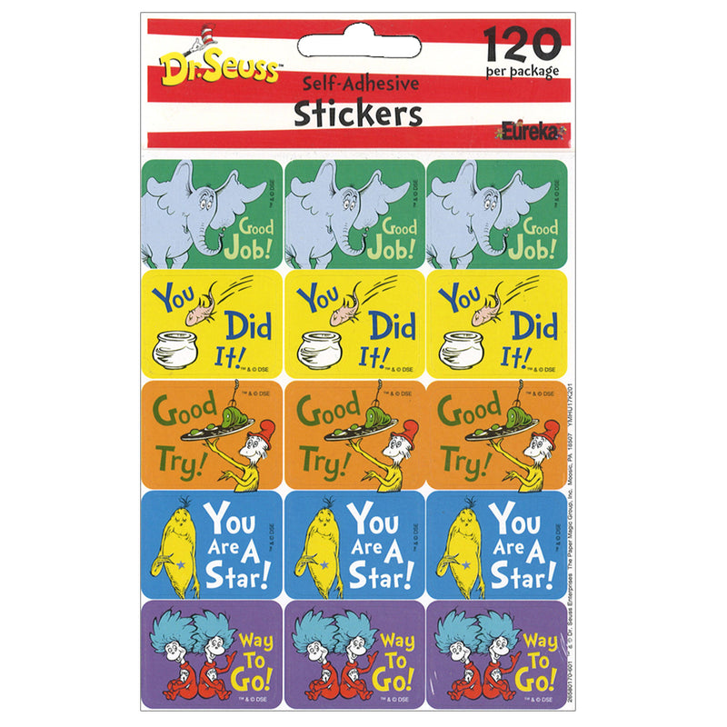 Dr Seuss Success Stickers