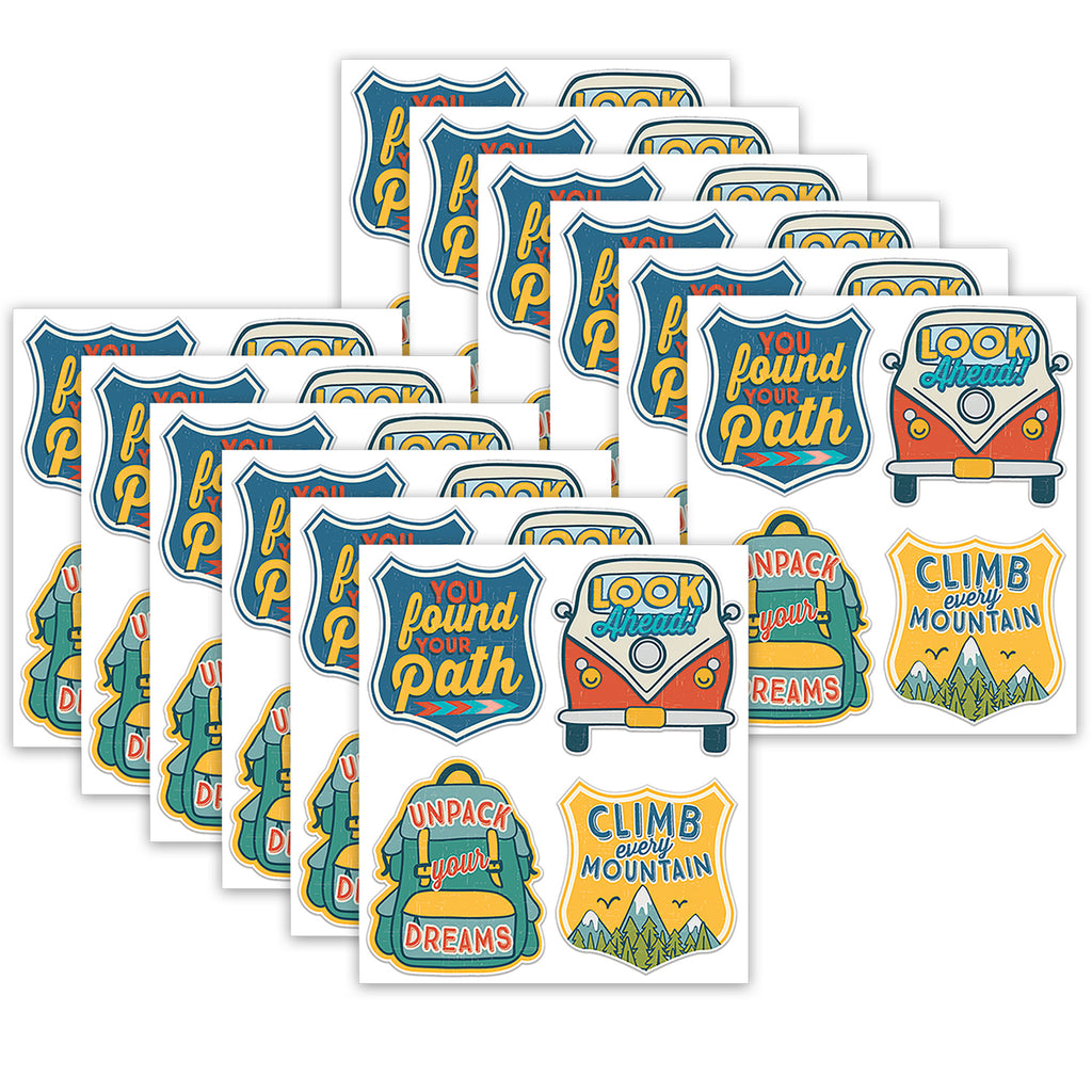 Adventurer Badges Stickers, 40 Per Pack, 12 Packs