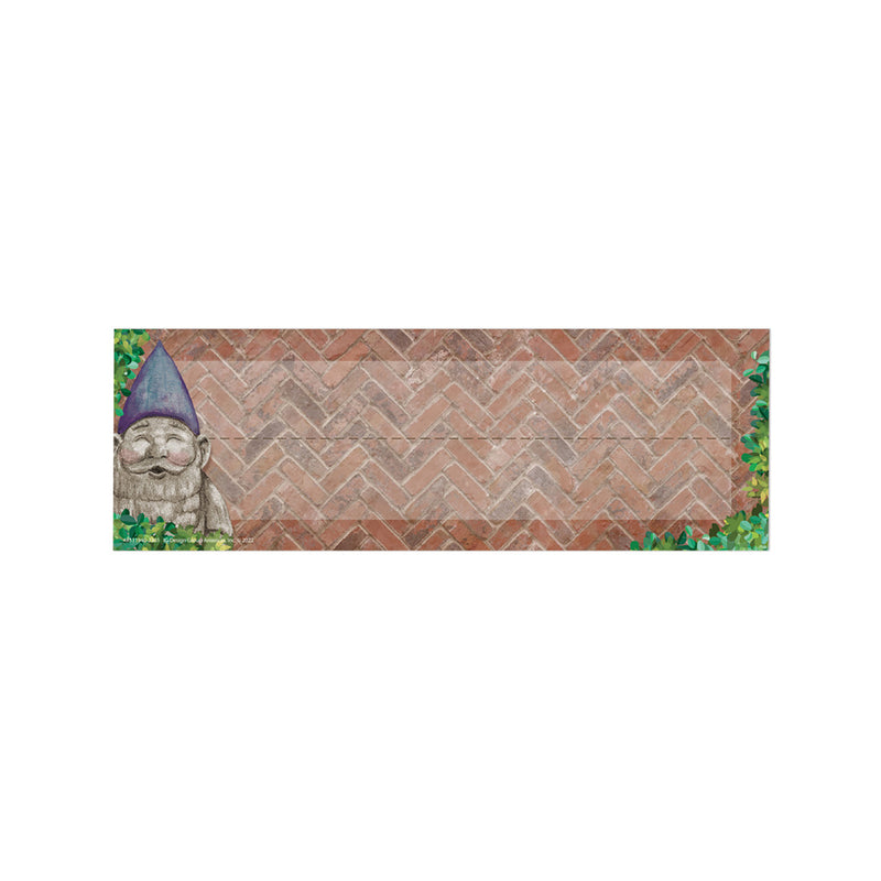 Curiosity Garden Self-Adhesive Name Plate, 9-5/8" x 3-1/4", Pack of 36