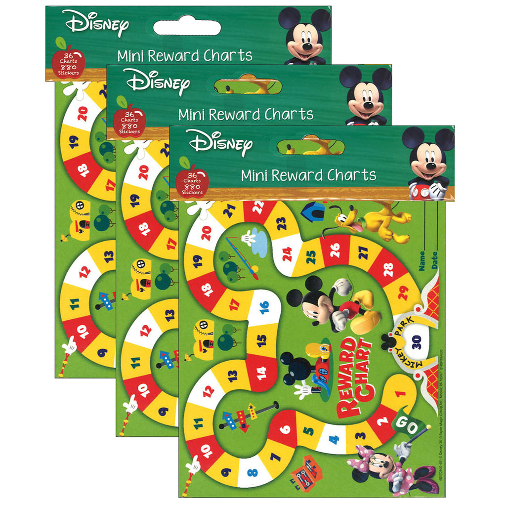 (3 Pk) Mickey Mouse Clubhouse Mickey Park Mini Chart Plus Stckrs