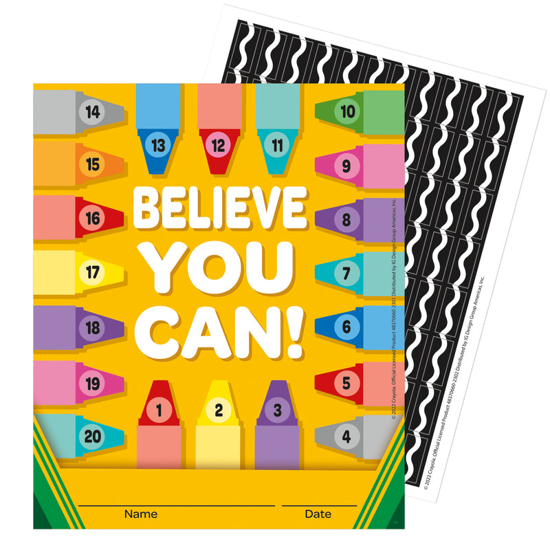 Crayola® Mini Reward Chart with Stickers, 36 Per Pack, 3 Packs