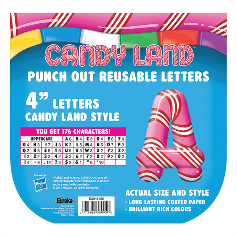 (3 Pk) Candy Land Pepper Stripes Deco Letters