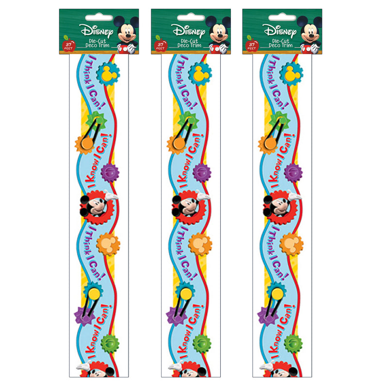 (3 Pk) Mickey Mouse Clubhouse I Think I Can Extra Wide Deco Trim