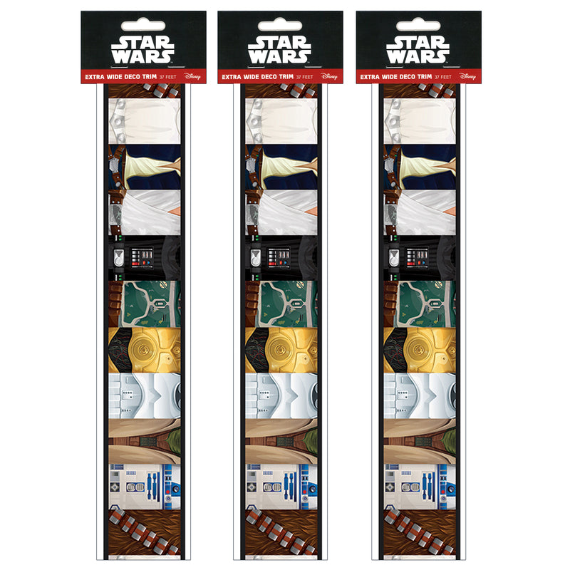 (3 Pk) Star Wars Deco Trim Extra Wide Deco Trim