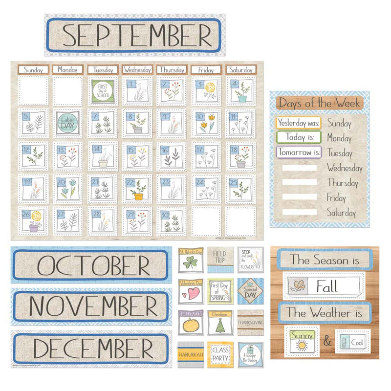 Calendar Set Bulletin Board Set A Close-knit Class