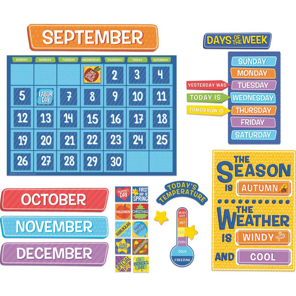 Calendar Set Bulletin Board Set A Teachable Town