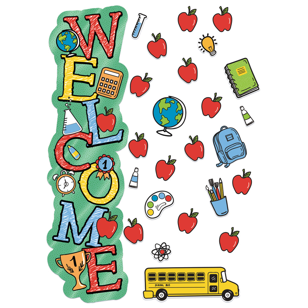 (2 Pk) Back To School Welcome Door Décor Kit