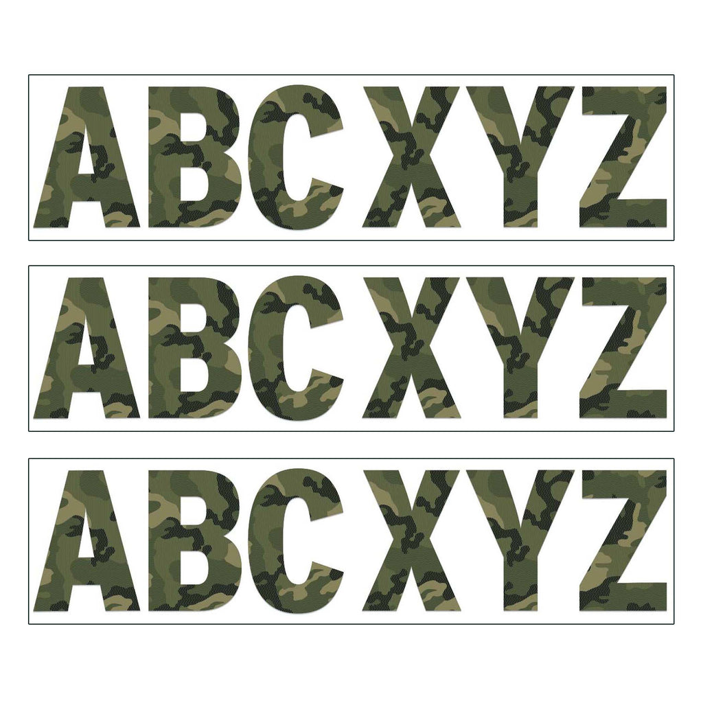 (3 Pk) Classic Camo 7 Deco Letters