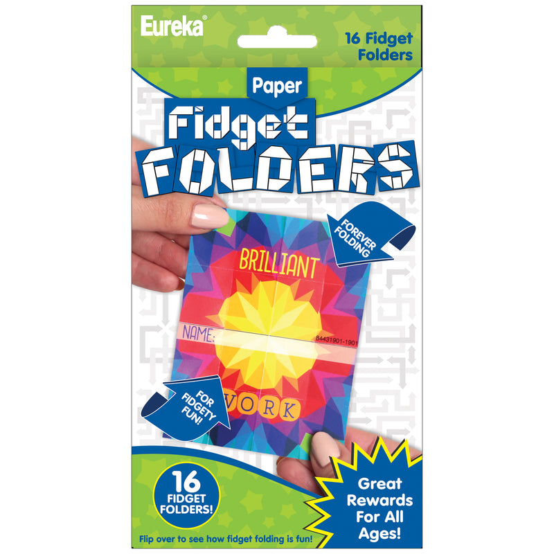(6 Pk) Fidget Folders Kaleidoscope