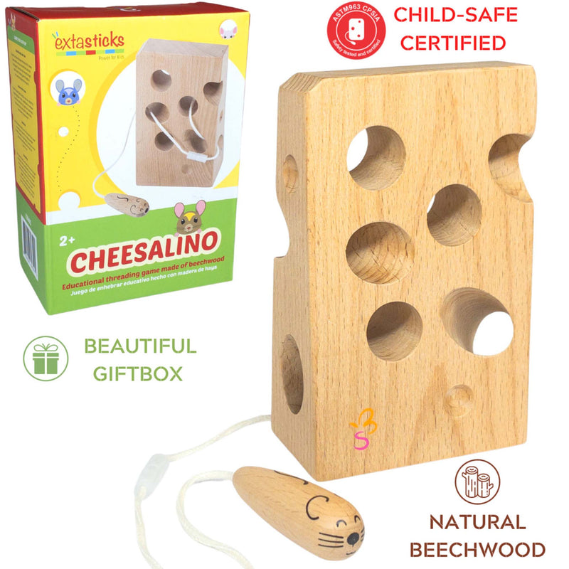 Cheesalino Wooden Lacing Toy