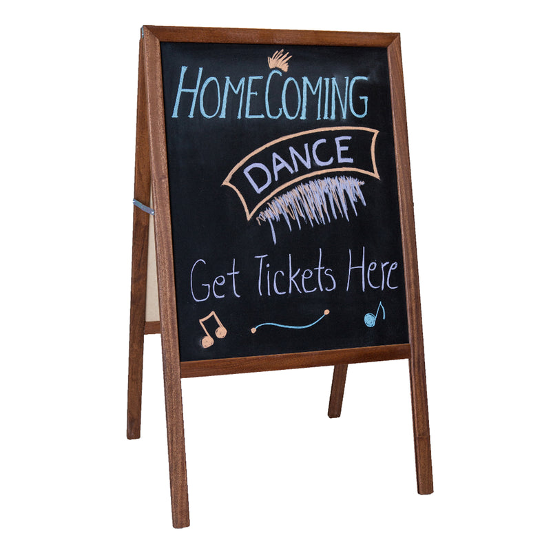 Chalkboard Marquee Easel Blk 2 Sd