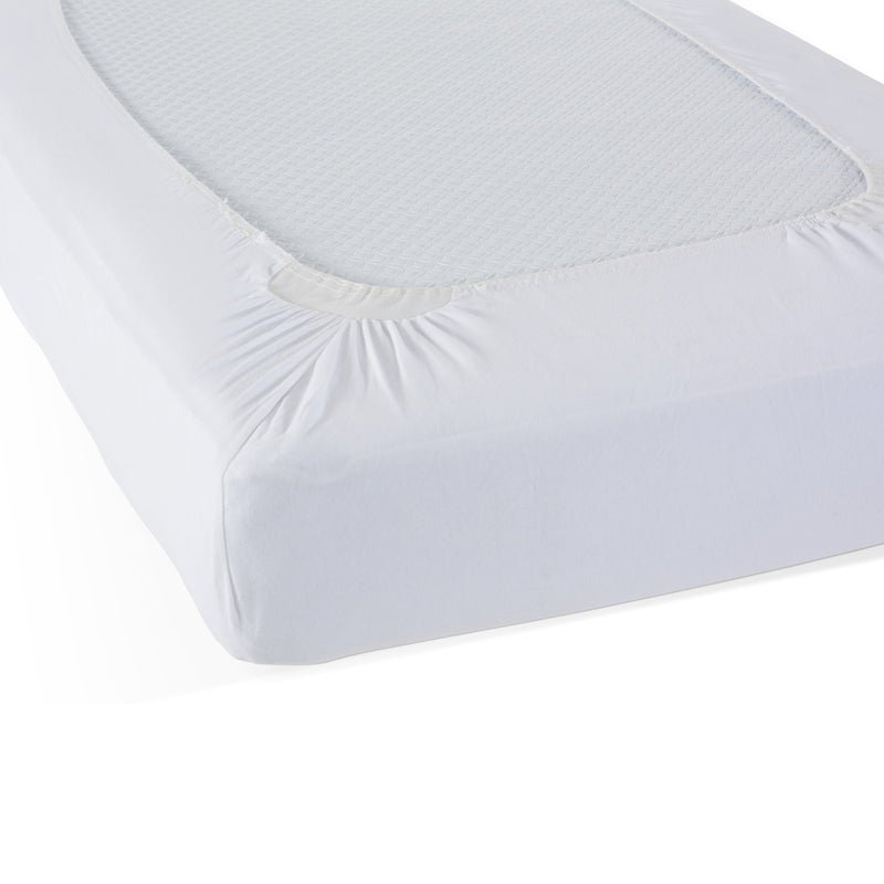 Safefit White Compact Elastic Fitted Sheet