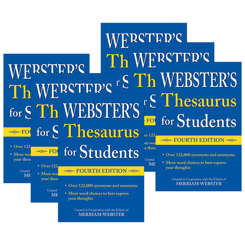 (6 Ea) Websters Thesaurus For Students Fourth Edition