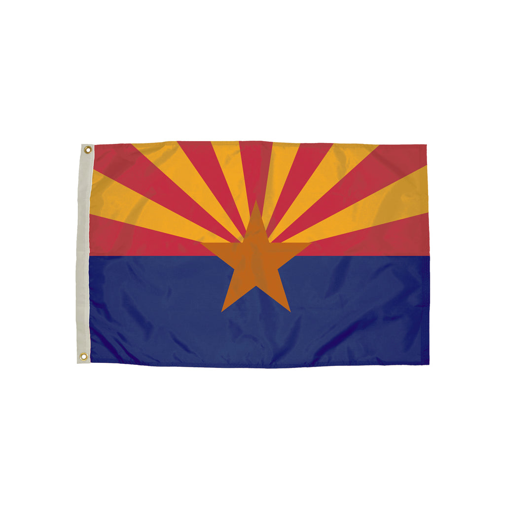 3x5 Nylon Arizona Flag Heading & Grommets