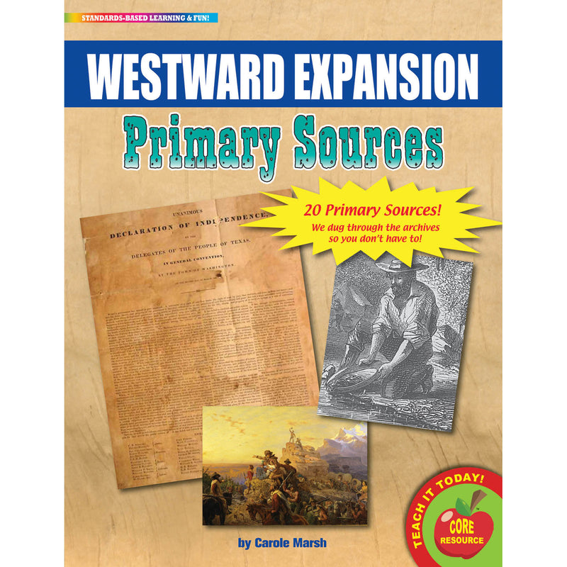Primary Sources Westward Expansion Movement