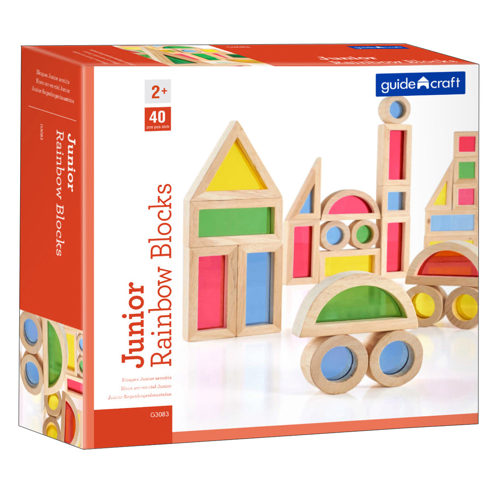 Jr Rainbow Blocks 40 Piece Set